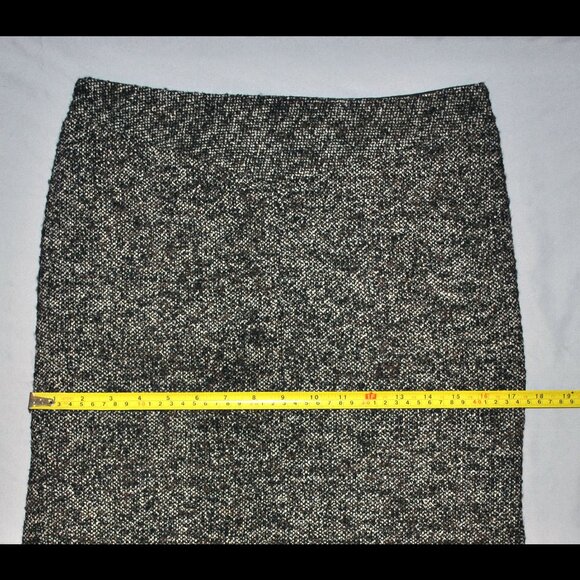 BCBGMaxAzria Midi Skirt Size 2 Wool Silk Blend Fishtail Pencil Skirt - Picture 10 of 11